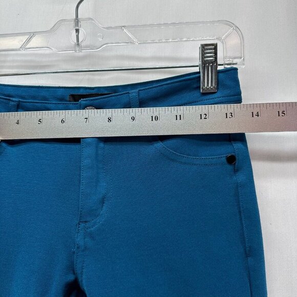 Active USA Skinny Jeans Womens Sz S Mid Rise Stretch Ankle Zip Fly 5-Pocket Blue - Picture 9 of 11